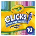 thumbnail image 4 of Crayola Clicks Marqueurs Rétractables (10 Unités), Marqueurs Lavables pour Enfants, Marqueurs Click, Fournitures Scolaires pour Enfants, Cadeaux, 5 Ans et +, 4 of 8