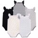 thumbnail image 1 of Hudson Baby Body Sin Mangas De Algodón Unisex Para Bebé Básico Negro Dorado 3-6 Meses, 1 of 1
