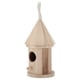 thumbnail image 2 of Casa de pájaros redonda colgante de madera para bricolaje, para decoración de jardín al aire libre, tamaño pequeño 5 con cuerda, 2 of 14