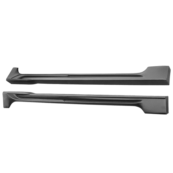 Ikon Motorsports Compatible with 20-22 Toyota Corolla Sedan 4Dr Side Skirts Rocker Panel Matte Black 2PC  PP