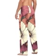 thumbnail image 6 of Vintage Style Beautiful Flowers Mens Cotton Pajama Pant Sleep and Lounge Bottons with Pockets, 6 of 7