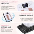 thumbnail image 2 of Adnoom 7"X 5" Mini Heat Press, Smart Heat Press Machine with Digital Control, Portable Easy Press for T-shirt Pillow Bag, Double-tube Heating System, Pink, 2 of 8