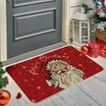 thumbnail image 2 of PALIFEUR Christmas Door Mat, 24"x16" Dirt Trapping Door Mat Indoor Entrance, Absorbent Non-Slip Christmas Santa Doormat, Washable Front Door Mat Outside Entrance for Holiday Party Decorations, Red, 2 of 6