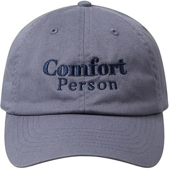 MIRMARU Comfort Person Embroidered 100% Cotton Stonewashed Dad Hat Baseball Cap for Men & Women