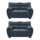 thumbnail image 1 of Sala 2-2 TRINITY Monza 2 Piezas (Love Seat, Love Seat) Steel Blue Para Sala, 1 of 8