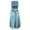 Light Blue, variant on Women's Oktoberfest Traditional Bavarian Dirndl Dress with Apron Cosplay Retro Court Style Festival Party Outfit
