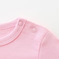 thumbnail image 2 of Beilxfa Unisex Baby Boy Girl Long Sleeve Jumpsuit 100% Cotton Newborn Solid Romper Bodysuit Infant Fall Winter Footless Onesies, 2 of 6