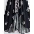 thumbnail image 3 of Women Wild Floral Print Backless Sexy Beach Bohemian Maxi Dress Lady High-Low Tassel Strapless Vacation Boho Dress, 3 of 6