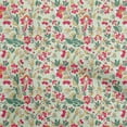 thumbnail image 1 of oneOone Polyester Spandex Mint Green Fabric Floral Sewing Craft Projects Fabric Prints By Yard 56 Inch Wide, 1 of 5