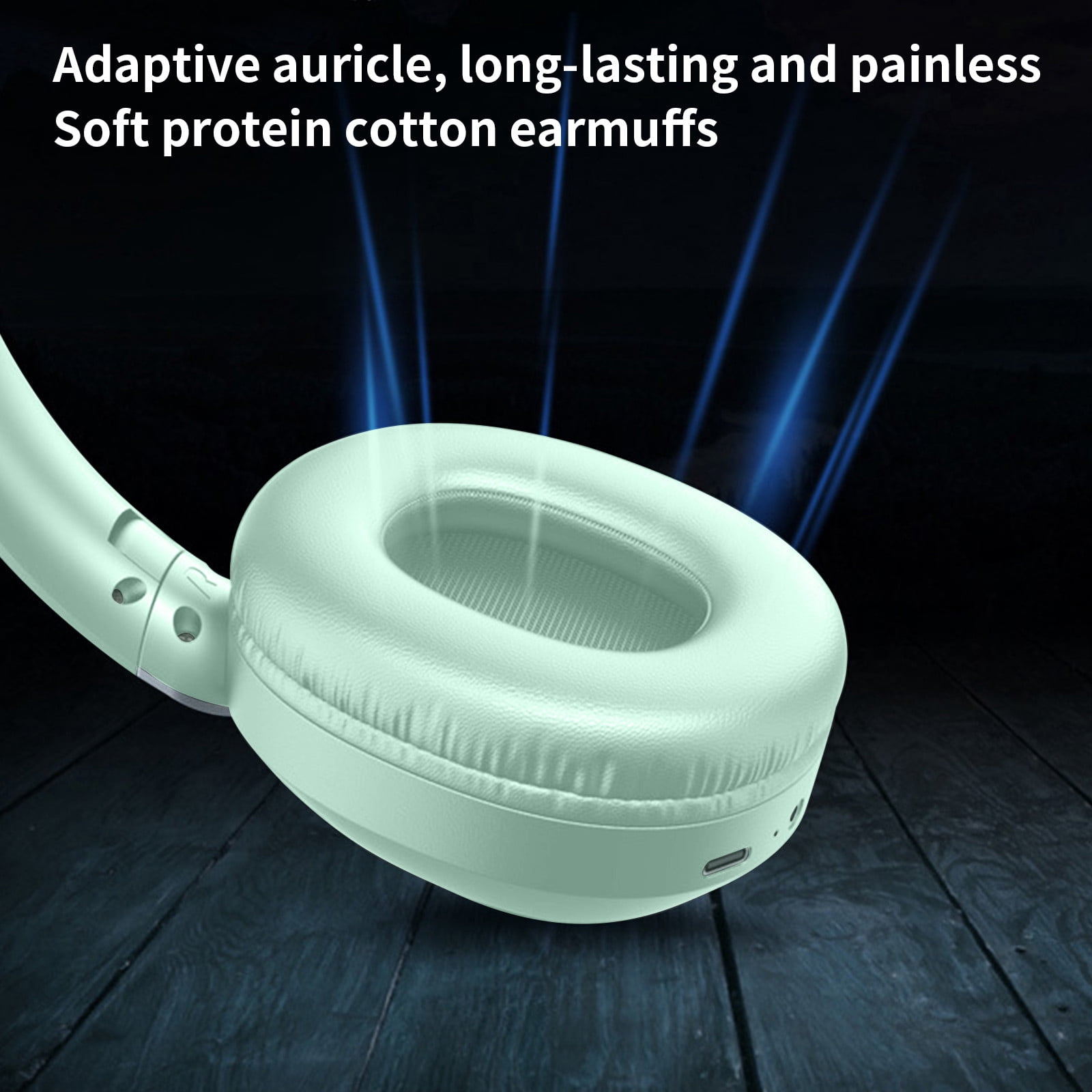 Wireless Headphones Over Ear, 70H Playtime Headphone Wireless Bluetooth 5.1,3EQ Modes & HiFi Stereo Bluetooth Headset with Deep Bass, Foldable Lightweight Headphones with Microphone for Travel/Work