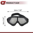 thumbnail image 4 of Gafas de montar para motocicleta Unique Bargains 1 Pc PC TPU gafas de sol para deportes al aire libre para motocross, bicicleta de tierra, ATV, lente gris, marco negro, 4 of 6