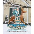 thumbnail image 1 of Reindeer Santa Free Standing Garden Decor, 1 of 1