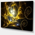 thumbnail image 1 of Designart - Golden Curly Spiral on Black - Abstract Wall Art Canvas, 1 of 2