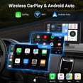 thumbnail image 2 of Pantalla Táctil HD de 7" para Coche con CarPlay y Android Auto Inalámbrico – Estéreo Portátil con Cámara de Respaldo, GPS, Bluetooth y Control por Voz (Instalación Plug & Play), 2 of 7