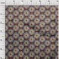 thumbnail image 3 of oneOone Silk Tabby Brown Fabric Asian Mandala Fabric For Sewing Printed Craft Fabric By The Yard 42 Inch Wide, 3 of 4