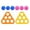 8PC#Multicolor#G, variant on Inflatable Hexagonal Water Throwing Prop, PVC Pool Entertainment Equipment, Portable Outdoor Summer Activity Accessory for Home Backyard Fun