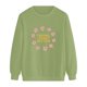 thumbnail image 4 of Gibobby Sudaderas para Mujer Sudadera de manga larga para mujer estilo casual cuello redondo ajuste holgado para regalos(Verde,G), 4 of 5