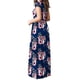 thumbnail image 2 of Vestido suelto de manga corta para mujer (vestido informal largo con bolsillos), 2 of 5