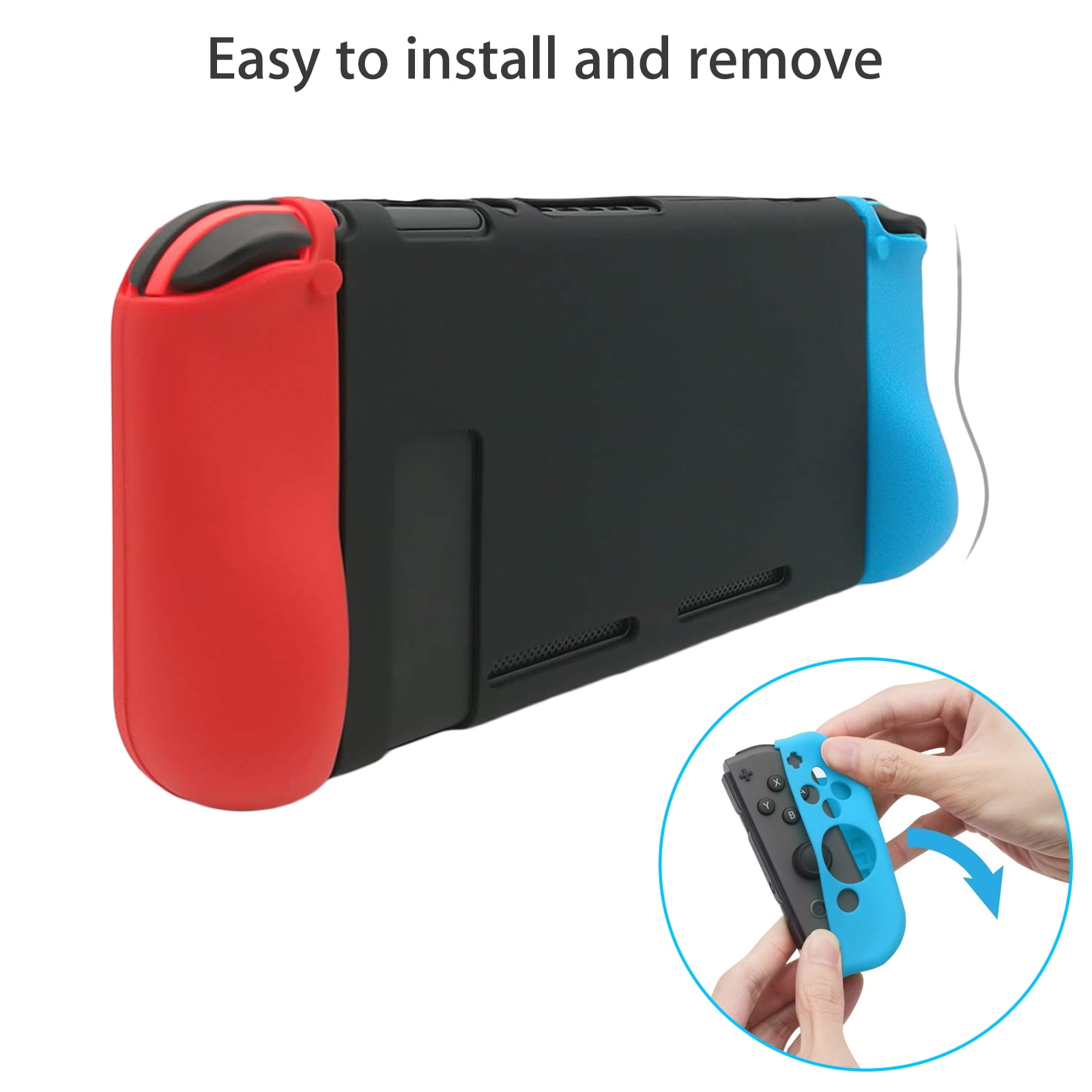  TNP Joycon Case for Nintendo Switch - Silicone Joy Con Case for Nintendo  Switch & Switch OLED - Protective Switch Controller Case Cover with Thumb  Grip Caps for Nintendo Switch Joycon (