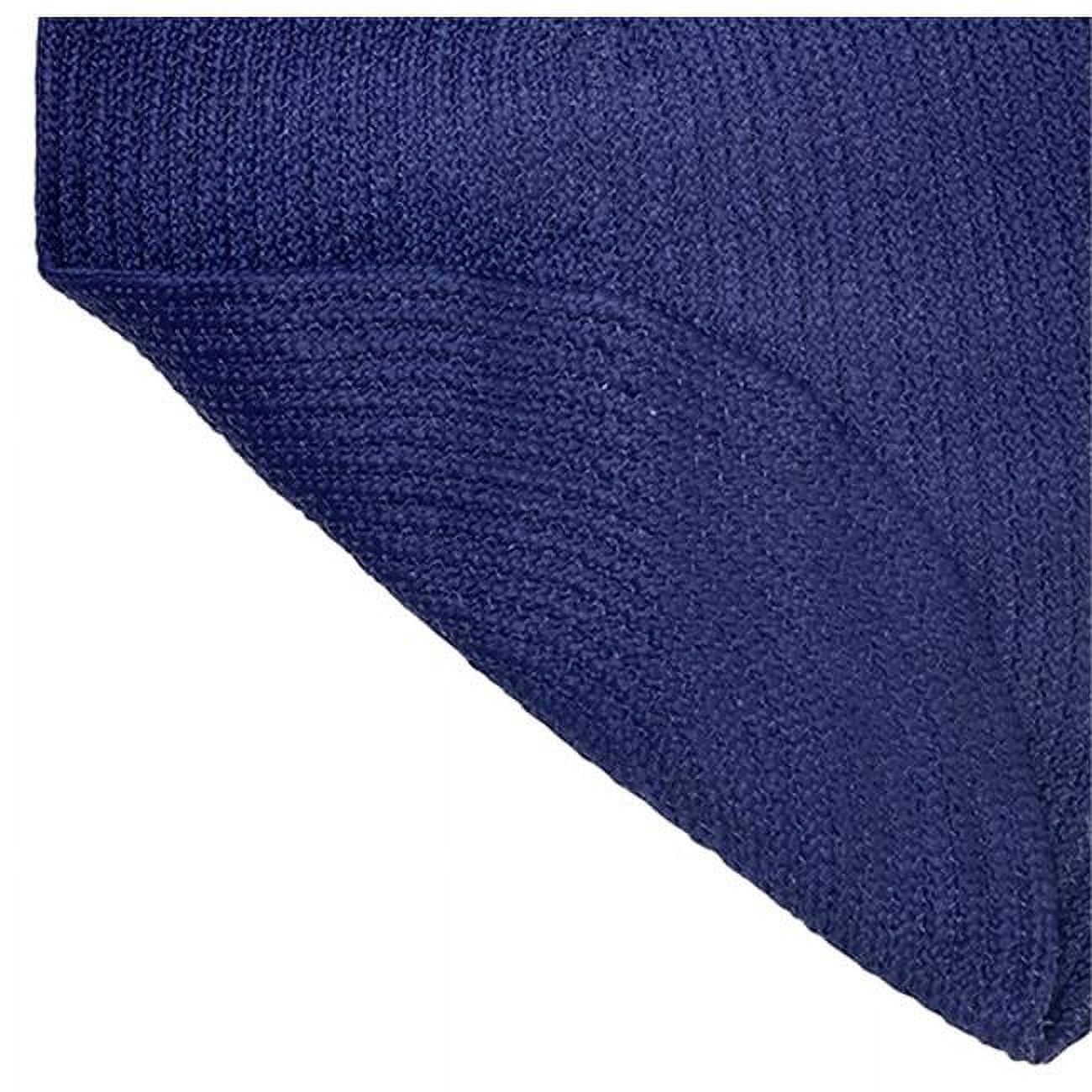 Better Trends BRAL2030NAVS Better Trends Alpine Collection 100% Polypropylene 20' x 30' Oval Braided Rug in Navy