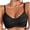 Black, variant on Wirefree Bras for Women Plus Size Lightweight Smoothing Bralette with Ruffle Back Detail and Side Support