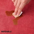 thumbnail image 6 of decorUhome Faux Leather Placemats Set of 6, Waterproof Wipeable Heat Resistant PU Table Mats for Dining, Red, 11.8" x 17", 6 of 11