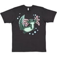 thumbnail image 3 of Inktastic Cute Axolotl Swimming with Bubbles T-Shirt, 3 of 5