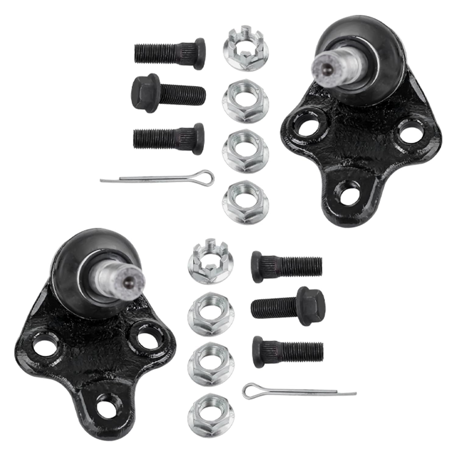 Detroit Axle - Front Lower Control Arms for 2003-2008 Toyota Corolla, 2 Lower Control Arms, 2 Lower Ball Joints, 2 Sway Bar Links Replacement