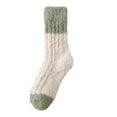 thumbnail image 5 of Women's Soft Coral Fleece Socks, Extra Thickened Plush Thermal Socks for Autumn and Winter, Non-Slip Cozy Home Socks, Warm Fuzzy House Slipper Socks for Indoor Comfort - White, 5 of 5