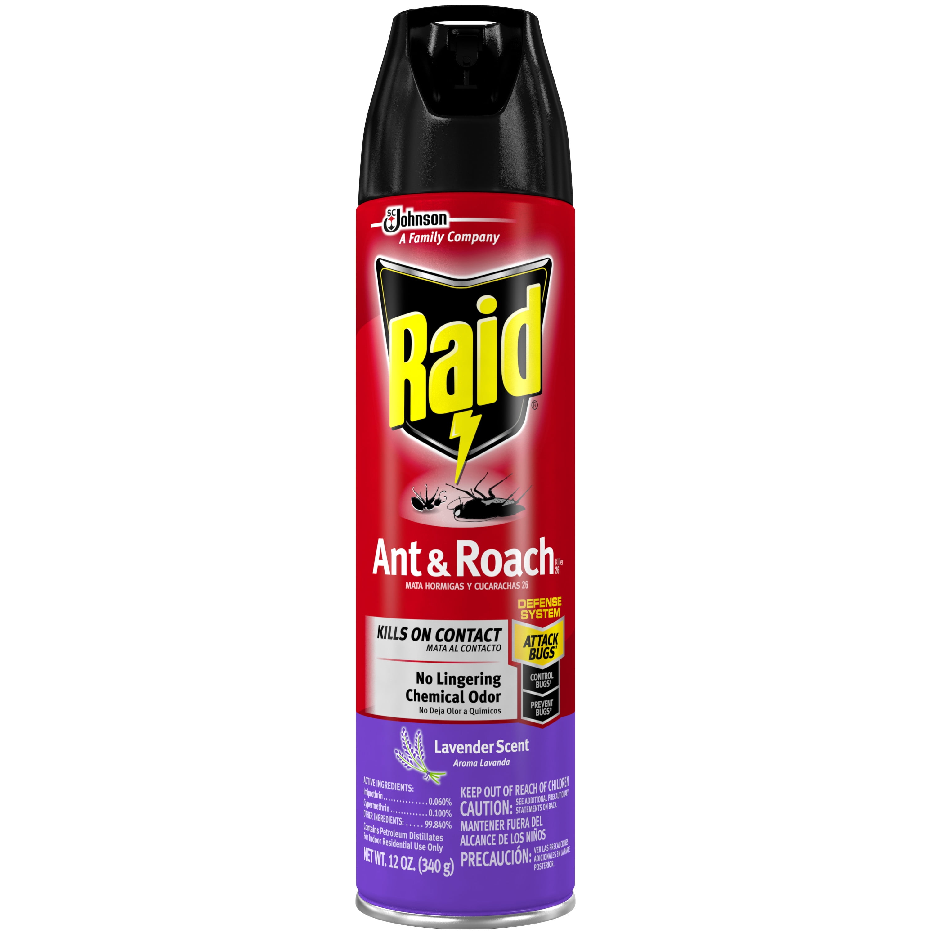 Raid Ant & Roach Killer 26, Lavender Scent, 12 oz