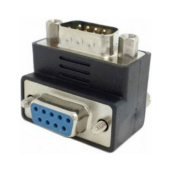 Chenyang CY D-Sub RS232 9Pin Male to Female Up Angled 90 Degree Extension Adapter Adapter