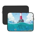 thumbnail image 3 of Bingfone Lighthouse Sea Port Laptop Sleeve Case 15 Inch, 360° Protective Computer Carrying Bag, 3 of 9