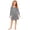 /c44Grey82, variant on CUZIBR Baby Nightgown For Girls Long Sleeve Pleated Crew Neck Sleepwear Solid Color Lightweight Loungewear Leisure Casual Daily Nightwear,Black,5-6 Years