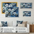 thumbnail image 4 of Designart "White Blue Apple Tree Artistry II" Floral Apple Tree Canvas Print, 4 of 5