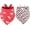 -, variant on 2 Pack Valentine''s Dog Bandana, Puppy Valentine Scarfs for Small Medium Large Dogs Cats