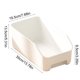 thumbnail image 3 of Gabinete de Almacenamiento Plástico Caja 37x17x13.5cm Cesta Organizadora Abierta para Utensilios de Cocina, Snacks, Condimentos, Ahorro de Espacio Color Beige Blanco Transparente, 1 Pieza, 3 of 6