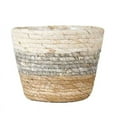 thumbnail image 1 of Straw Woven Storage Basket Plant Potted Planter Crafts Yard Laundry Baskets Wicker Rattan Plant Potted, 1 of 12