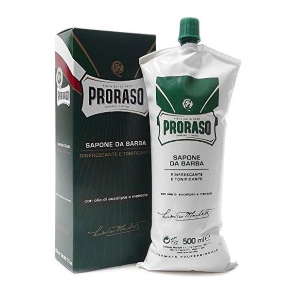 Crema de afeitar Proraso Refreshing XXL Refill 500 ml con mentol