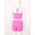 thumbnail image 4 of YEAHDOR Kids Girls 3Pcs Swimsuit V Neck Cropped Vest with Shorts and Briefs Set Swimwear for Water Sports, 4 of 7