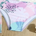 thumbnail image 5 of Toddler Swimsuit Girl Printed Children's Swimsuit 3 Piece Beach Bikini Swimsuit Girls Toddler Girl Bathing Suit 11 Years, 5 of 7
