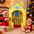 thumbnail image 2 of COCLUB Playhouse Indoor EVA Foam with Kitchen Playset Playroom Toys, Indoor Playground for Boys and Girls, Red, Blue, 2 of 8