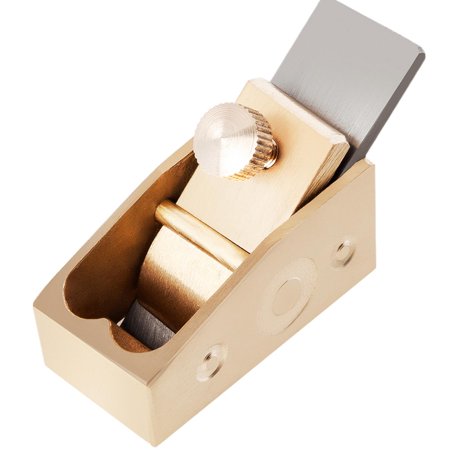 Brass Mini Violin Thumb Planer – Precision Woodworking Plane With 18mm Blade For Luthiers & Instrument Crafting