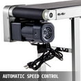 thumbnail image 4 of VEVOR PVC Two-Way Belt Conveyor, 59×15.7 inch Motorized Conveyor Industrial Transport Conveyor, w/Double Guardrails Anti-Static Adjustable Conveyor Table Electric Handling, 4 of 9