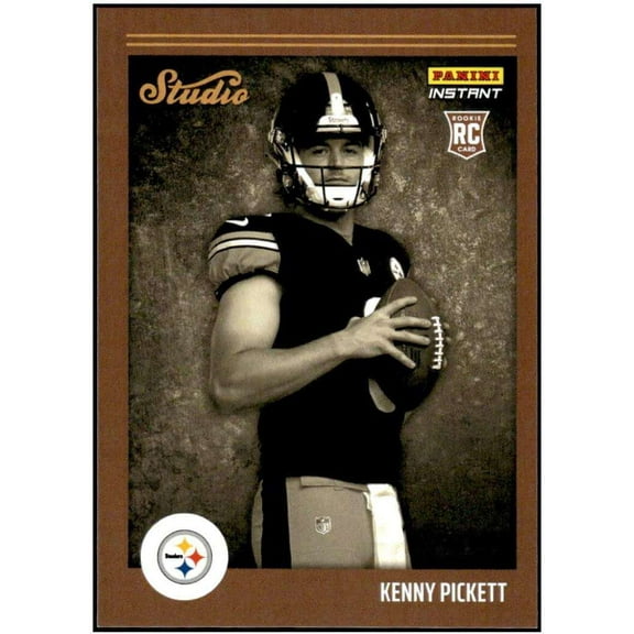 NFL 2022 Instant Studio Football   Kenny Pickett Trading Card S11 (Rookie Card) (Panini)