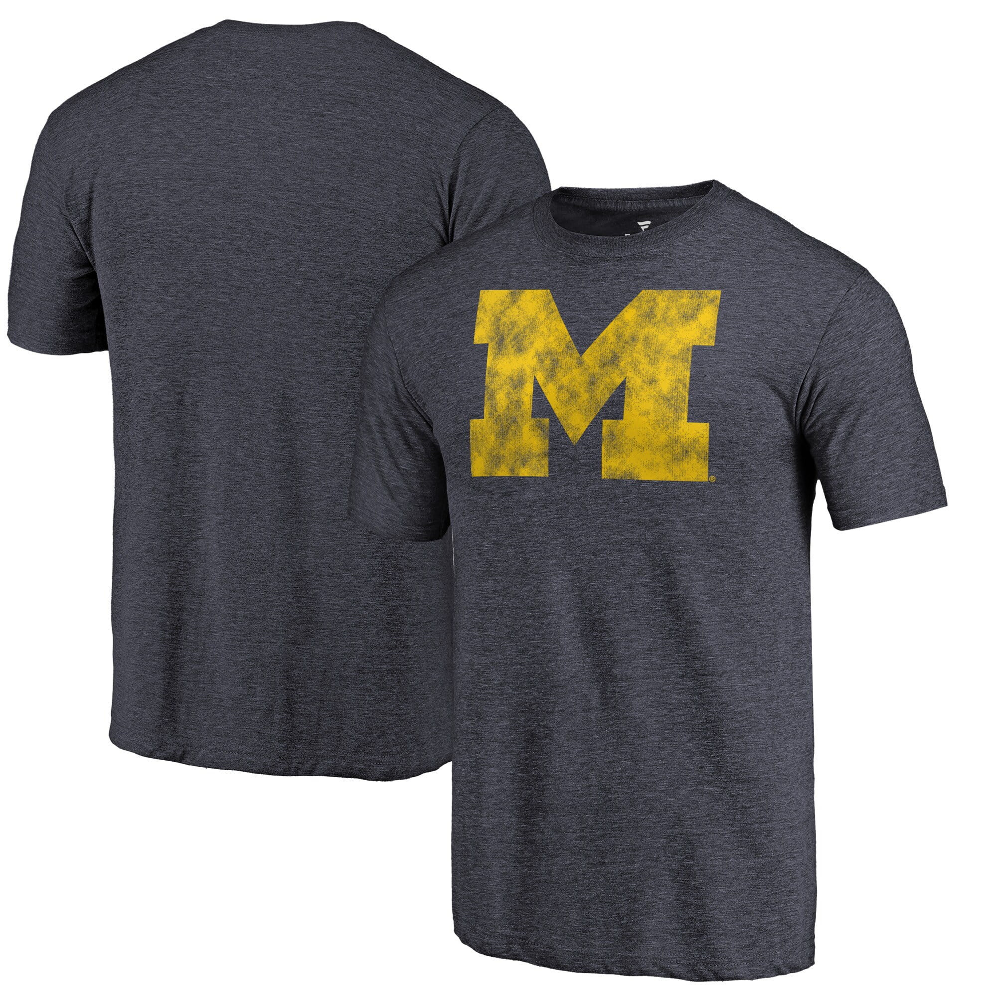 Michigan Wolverines Fanatics Branded Classic Primary Logo Tri-Blend T ...