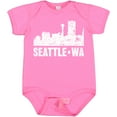 thumbnail image 3 of Inktastic Seattle Skyline Grunge Boys or Girls Baby Bodysuit, 3 of 5