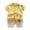Yellow, variant on Kids Clothes Boys 6t Sets Letter Print Roundneck Shorts Sleeve Tracksuit Summer 2 Piece Sets Boys, Yellow Size: 12-18 Months