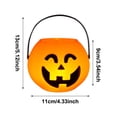 thumbnail image 2 of Forestwhale Light-Up Halloween Pumpkin Bucket 4.3" Mini Candy Holders Glowing Trick-or-Treat Pails with Built-in LED Light, 2 of 3