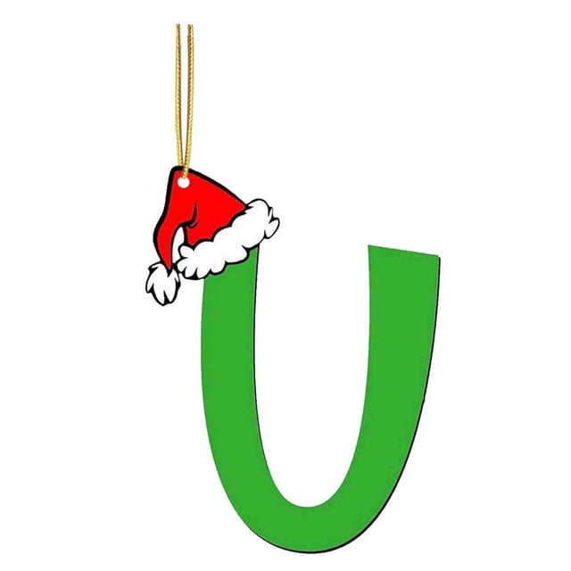 Fiudx Adornos Navideños de Letras Acrílicas, Vibrantes Decoraciones Navideñas, Material Duradero, Versátiles para Colgar En Árboles o Coronas, Decoración Festiva para El Hogar, Regalo Perfecto para L