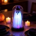 thumbnail image 2 of Halloween Night Light Ghost Battery Operated Color Changing LED Tabletop Decor by OVFUIZ, 2 of 6